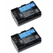 [2 Pack] LP-E6 Battery For Canon EOS 80D 70D 60D 7D 6D | Upgraded Capacity | Com