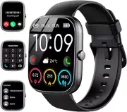 Smart Watch for Men Women (Answer/Make Call), 2024 HD 1.91"Smartwatch Fitness Ac