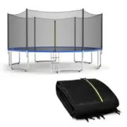 14FT/12FTTrampoline Safety Net Replacement Protection Enclosure Net w/Zipper