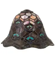 Meyda Tiffany 29646 Peacock Feather 6" Tall Lamp Shade