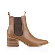 Tan Ankle Boot | Filo Tan Ankle Boots | Verali Shoes