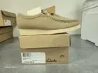 Size 9.5-Men’s Clarks Wallabee Camel Wool