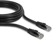 MONK CABLES | CAT6 Ethernet Cable | Black, 1FT