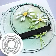 Silver Circle Scrapbooking Cutting Machine, Embossing Stencils for Scrapbooking, Photo Paper, Cards, Craft Embossing, DIY Production, Birthday Gift Cutting Dies