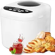 Digital Bread Maker,Sourdough Maker,19 Program Settings Smart Bread Machine, 15H Timer and 1H Keep Warm Function, 3 Crust Settings Breadmaker