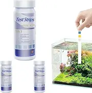 Pzuryhg Water Tester, Water Testing Kits for Drinking Water, Clear Water Tester Strips Hot Tub, 3 Sets of 150 Strips PH Total Alkalinity - Hardness - PH Test Paper, Residual Chlorine Pool Acid-Base
