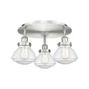 Innovations Lighting 916-3C-8-19 Olean Flush Olean 3 Light 19"W - Nickel