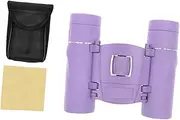 8X Mini Binoculars Telescope Supplies Easy Focus Folding for Adults and Kids Toy for Traveling Concerts Camping Gift Theater, Purple