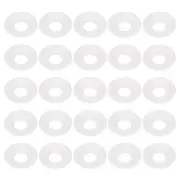 25 Pcs Silicone Rubber Gaskets Washer for Home Brew Soda Bottle, White