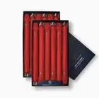 Colonial Candle, Christmas Red 10" Classic Candles, Unscented, Box of 12