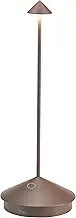 Zafferano, Pina Pro Lamp, Rechargeable and Wireless Table Lamp with Touch Control, Suitable for Indoor and Outdoor Use, Dimmer, 2700 K, Height 29 cm, Colour Corten