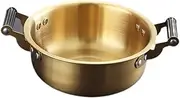 yuksok Korean Ramen Noodle Pot Cooking Pot Stockpot Practical Multipurpose with Handle French Fries Cooker Cooking Supplies Cookware, 18cm
