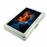 Fire Ice Em16 Cigarette Case with Built in Lighter Metal Wallet