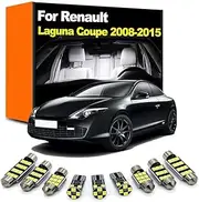 13Pcs Interior LED Light Kit, For Renault Laguna Coupe 2008-2012 2013 2014 2015 Car Indoor Dome Reading Trunk Bulb