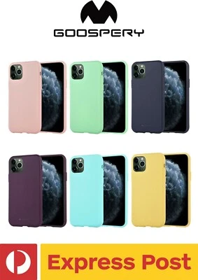 iPhone 11 Pro Max (6.5") Mercury Goospery Style Lux Textured TPU Shockproof Case