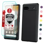 Google Pixel 6A Case, Case for Google Pixel 6A [6.1"] with 2 Pack Black