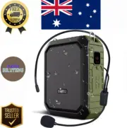 Voice Amplifier Portable Microphone Speaker Wireless Headset Mic 18W Green NEW