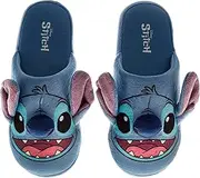 [Disney] Lilo and Stitch Women’s Clog Slippers - Soft, Cozy, Slip-On House Shoes for Ladies (Dual Sizing 5-10 US Womens), Light Blue, 5-6