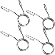 MOBUTOFU 4Pcs Professional Stainless Steel Barbell Collar Clips Quick Release Spring Clamps for Secure Weightlifting Durable Barbell Supplies Essential Fitness Accessories