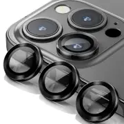 iPhone 15 Pro Max Rear Camera Lens Protector - Anti-Fingerprint Coating, Best Quality, Compatible with Wide Camera Cutout Cases-Black