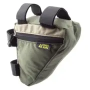 Green Guru Gripster Frame Bag Brown/Green 7.5x7.5x3in Hook and Loop Straps