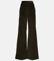 [Max Mara] Max Mara Tritone cotton corduroy flared pants UK 16 brown
