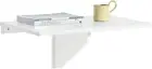 Sobuy Wall-Mounted Folding Table, Kitchen Table, Laptop Table, Dining Table, Whi