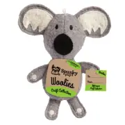 Spunky Pup Woolies Koala Plush Interactive Dog Squeaker Toy