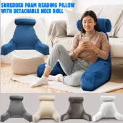Backrest Reading Pillow Neck Lumbar Chair Bed Cushion Back Rest Support Armrest