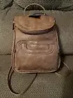 MultiSac Major Backpack Purse Vegan Leather Light Brown Travel Organize Pockets