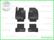 NEW LHD BLACK RUBBER FLOOR MATS LINERS ALL WEATHER FOR RENAULT CLIO 2005-2012