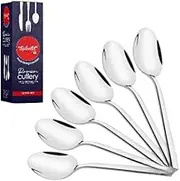 Culinary Craft Stainless Steel Spoon Set of 12, Heavy Gauge, Anti Rust, Mirror Finish (16 cm, 12)