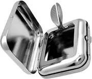 GARVALON Travel-sized Ashtray Portable Pocket Ashtray Lid Steel Mini for Smoking Home