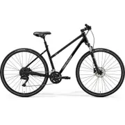 Merida Crossway 100 L Hybrid Bike Glossy Black Silver