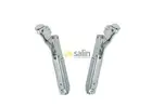 X2 GENUINE SMEG OVEN DOOR HINGES ASSEMBLY WITH SHORT PINS SFA6309X