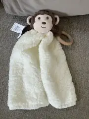 New!! MONKEY Security Blanket / Lovey 13" Plush Toy by Mud Pie