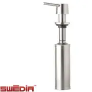 SWEDIA Liquid Soap Dispenser - Stainless Steel - Pencil Nozzle - Brushed Finish