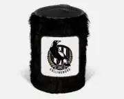 Collingwood AFL Bottle Fluffy Cooler Stubby Holder