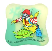 2002 McDonald's eraser fun times Ronald sea turtle school children unused (H)