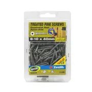 Zenith 8 - 10 x 40mm Treated Pine Countersunk Head Screws - 100 Pack