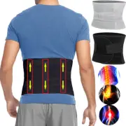 Lower Back Brace Lumbar Support Waist Belt Pain Relief Sciatica Adjustable Strap