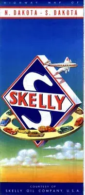 1950 Skelly Road Map: North Dakota South Dakota NOS
