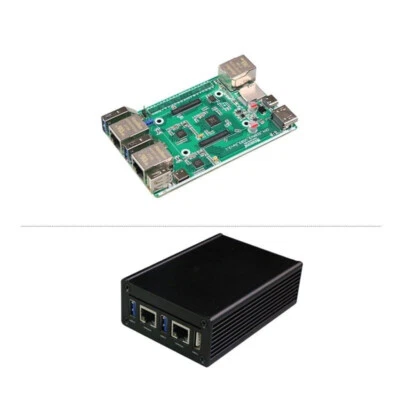 CM4_3 Gigabit Ethernet Expansion Board +Case GIGA_USB3.0 EMMC Program Interface