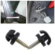 2x Black Car Rear Trunk Envelope Cargo Net Tie Down Hooks Clips Trim Accessories (for: Honda)