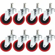 8 Pck Heavy-Duty 2.5" Swivel Caster Wheel Creeper Service Cart Stool Post Mount