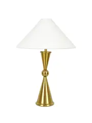 Octavia 1 Light Table Lamp in Aged Brass