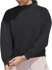 [adidas] Golf Pullover Beyond The Course Cardboard Knit Mock Neck Long Sleeve Pullover Women's