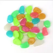 100Pcs Glow-in-the-Dark Pebbles Colourful Home Decor