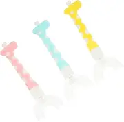 GOOHOCHY 3Pcs U Shaped Toothbrush for Soft Head Comfortable Ergonomic Design Oral for Ages Promotes Healthy Brushing Habits