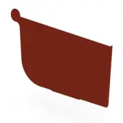 NSW NEW Stratco Quad Gutter 125 Stop End Heritage Red